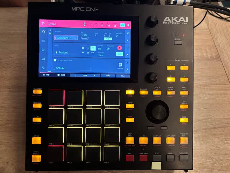 Akai MPC One Standalone MIDI Sequencer 2020 - Present - Black With Case image 1