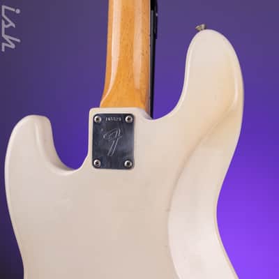 1966 Fender Jazz Bass Refin White image 18