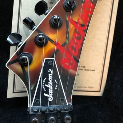 Jackson Custom Shop SL2 ML Spider & Brimstone Orange WO 9157 2016 image 4