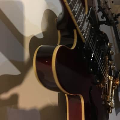 Epiphone Riviera P-90 with bigsby trem Natural/Red image 7