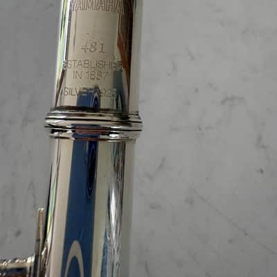 Yamaha YFL-481 Intermediate B-Foot Flute 2010s - Silver image 7