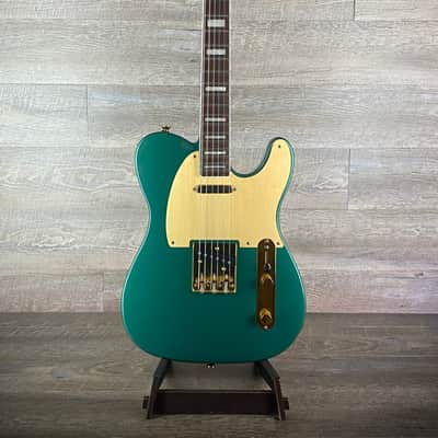 Squier 40th Anniversary Telecaster Gold Edition - Sherwood Green Metallic - USED image 3