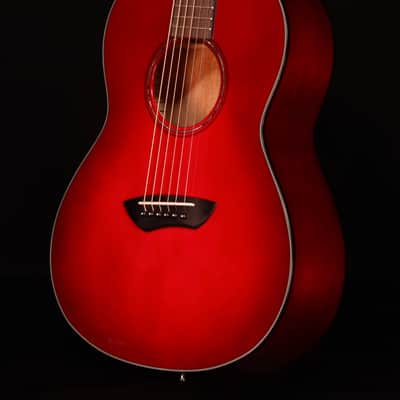 Yamaha CSF1M Parlor Size Acoustic Electric, Crimson Red Burst image 2