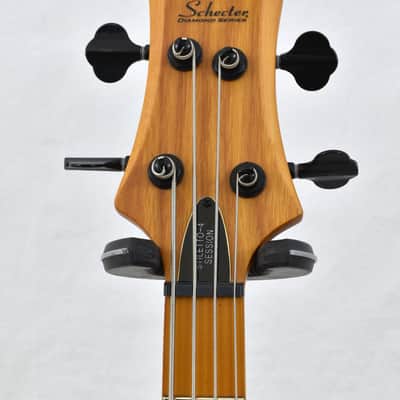 Schecter Session Stiletto-4 Electric Bass Aged Natural Satin B-Stock image 4