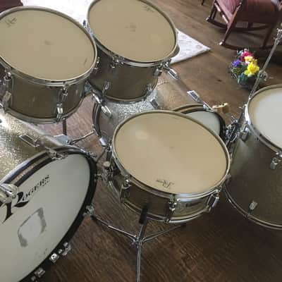 Rogers 1969 MINT Ginger Baker Silver Sparkle Drum Set image 13