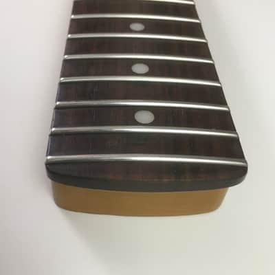 Lefty MJT Custom Aged Relic Fender Strat Guitar Neck Amber Nitro Lacquer Checking image 2