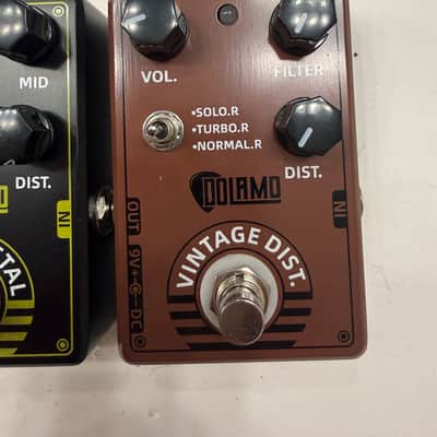 Dolamo D-11 Vintage Dist + D-17 Heavy Metal Distortion Guitar Effect Pedal Lot image 3