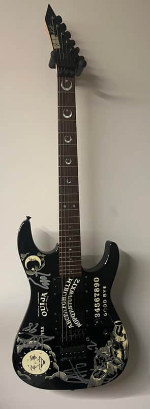 ESP KH-2 Ouija Kirk Hammett Signature 1997 - 1998 - Black with Ouija Graphic image 1