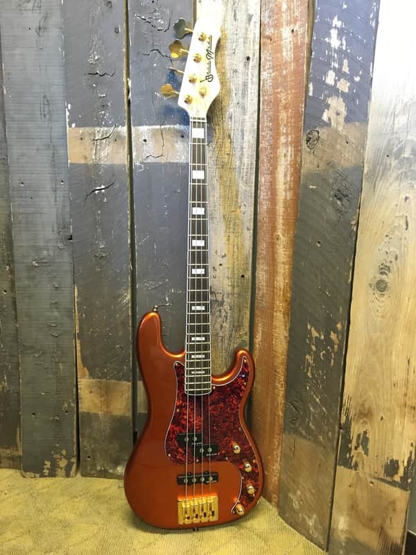 **USED** Bass Mods KQ4 P Bass - Candy Apple Orange image 1