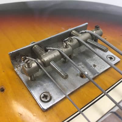 Vintage Aria 1820 1820T  1970's Sunburst MIJ Japan Shortscale Short Scale Offset Bass Guitar image 15