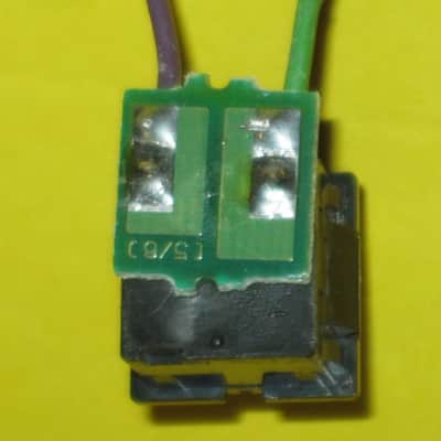lightly used Boss ON / OFF Foot Switch - black hard plastic on very small green circuit board + green & purple wires for Boss compact size pedals (works fine) came off of a lightly used 2010 SYB5 pedal (NO pedal included / NO other items included) image 19