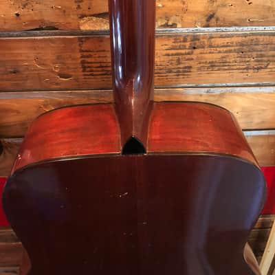 1966-71 Yamaha FG-180 Red Label Jumbo Dreadnought Acoustic Guitar Neck Reset MIJ image 15