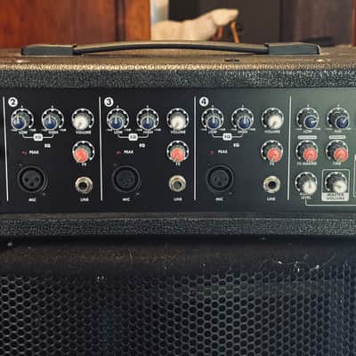 Harbinger M120 120 Watt 4 Channel Power Amp Mixer ( 2x12” Speakers included) image 2