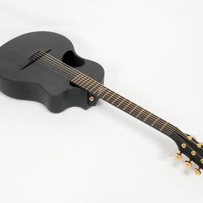 McPherson  Carbon Fiber Touring Camo Gold Travel Guitar W/ Electronics @ LA Guitar Sales image 1