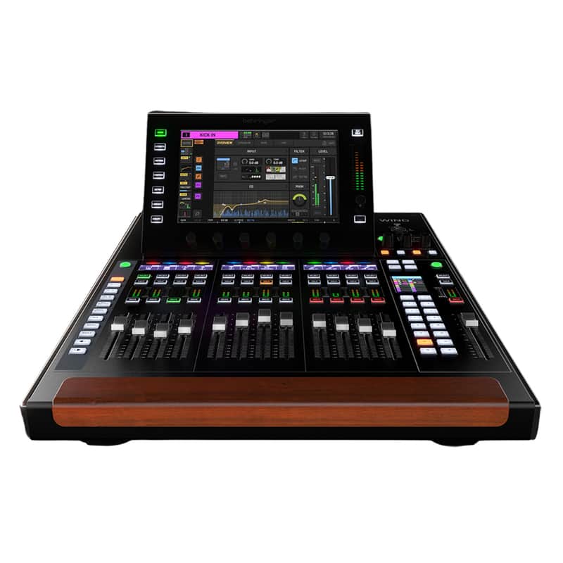 Behringer WING Compact 48-Channel 28-Bus Full Stereo Digital Mixing Console, Bundle with TAPH100 Studio Monitor Headphones and 4x 25' XLR Microphone Cable image 1
