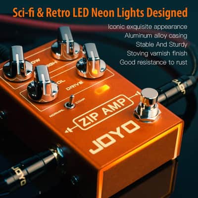 JOYO Overdrive Pedal R Series OD Pedal Rock Compression Tone with Gain COMP for Electric Guitar Effect (ZIP AMP R-04), Price include the import duty for US buyer image 2