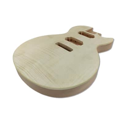 Les Paul Style Electric Guitar HH Body Flame Maple, Mahogany image 5