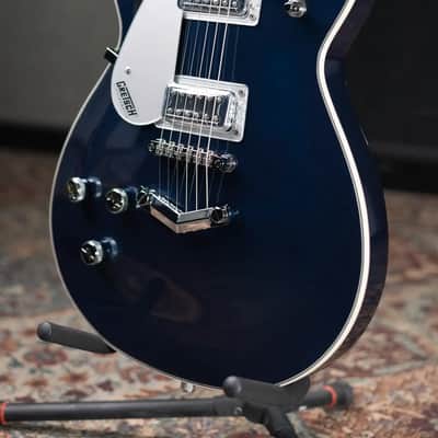 Gretsch G5232LH Electromatic Double Jet FT Left-Handed Electric Guitar - Midnight Sapphire - Demo image 4
