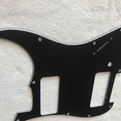 For Fender Stratocaster Strat P90 2 Pickup Guitar Pickguard, 3 Ply Black image 2