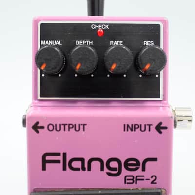 Boss BF-2 Flanger 1982 Made In Japan Black Label ACA Vintage Guitar Effect Pedal 142100 image 3