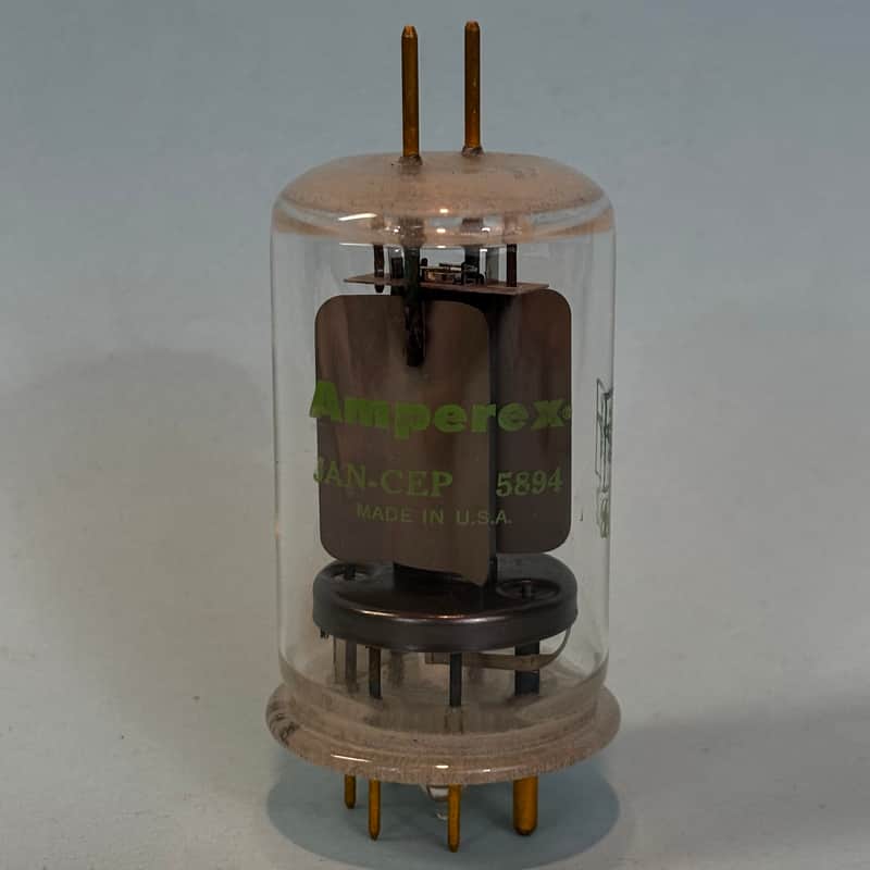 Vintage Amperex 5894 JAN-CEP Gold Pin Vacuum Tube! T454 image 1