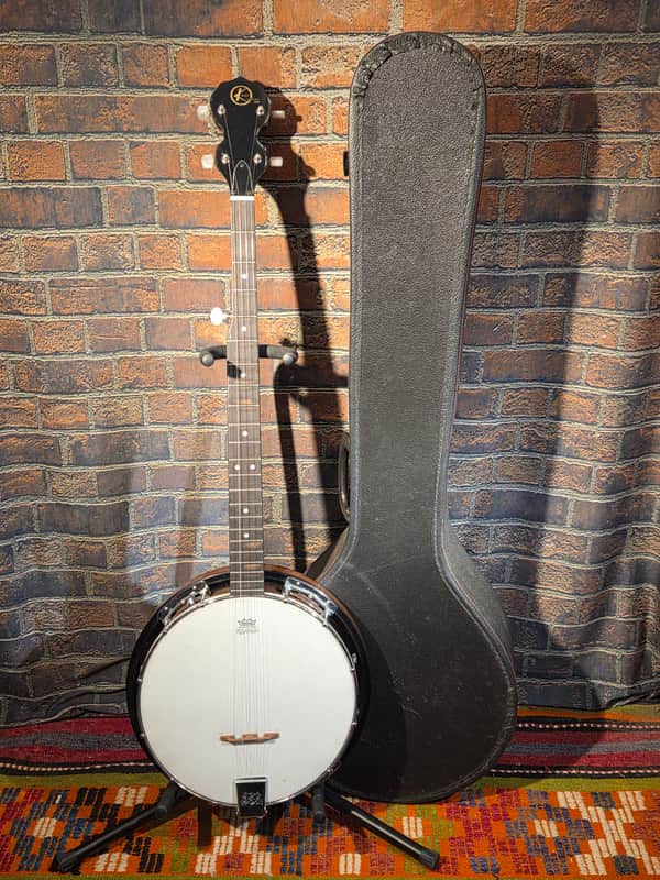 Vintage 1970s Kay KBJ-12 5-String Banjo w/ Chipboard Case image 1