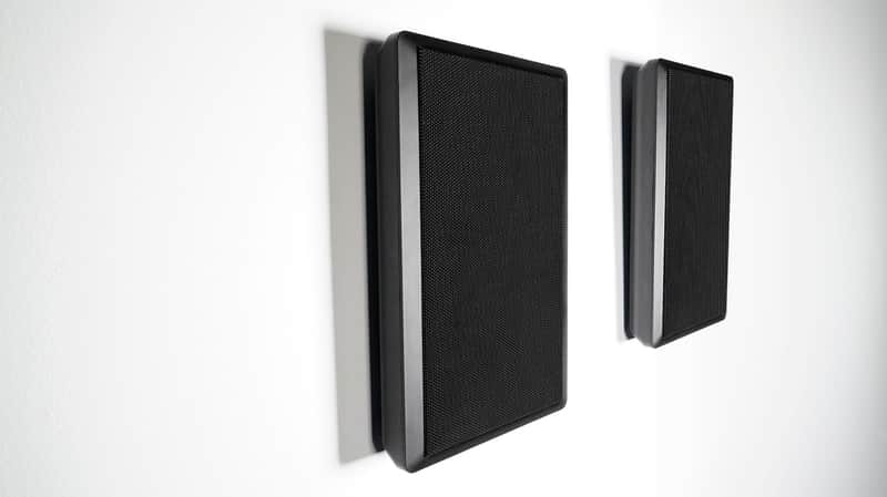 Pair Rockville RockSlim 70B Black 5.25" 70v Commercial Restaurant Wall Speakers image 1