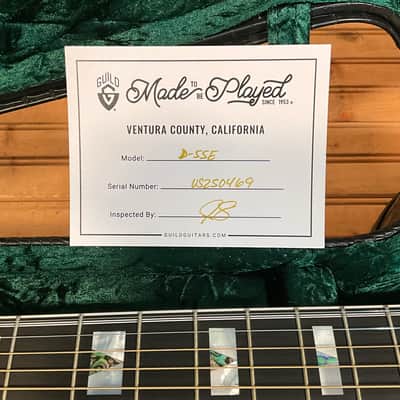 Guild D-55E Acoustic Guitar - Natural image 8
