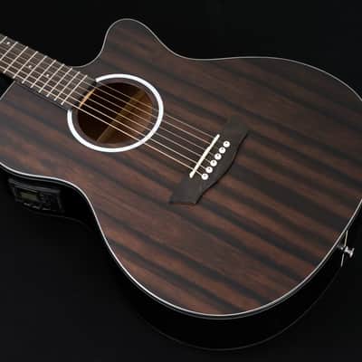 Washburn DFEACE Deep Forest Grand Auditorium Shape Mahogany Neck 6-String Acoustic-Electric Guitar image 6