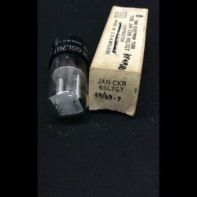 NOS NIB KEN RAD JAN CKR 6SL7GT Silver Plate Foil D Getter Vacuum Tube D.9586 image 2