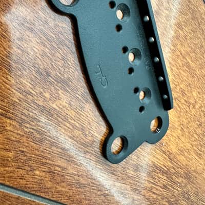 Left Handed G&L Dual Fulcrum Vibrato Bridge Plate 1980-2000 - Black image 2