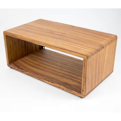 19" studio rack case | solid zebrano | 4u 30cm depth | hardwood | hand made in Amsterdam image 5