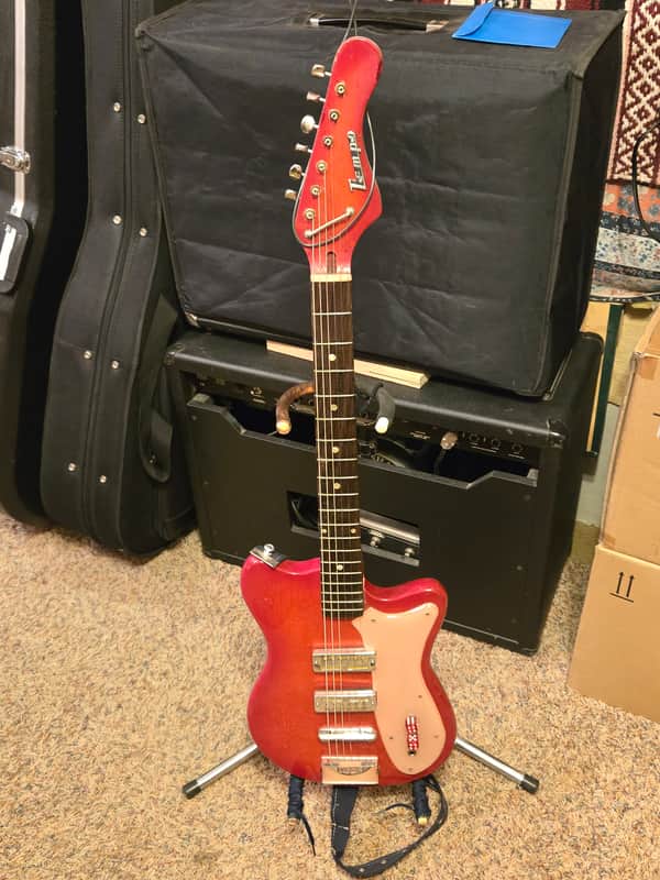Tempo Hot Rod guitar 1960s - Chery Red image 1