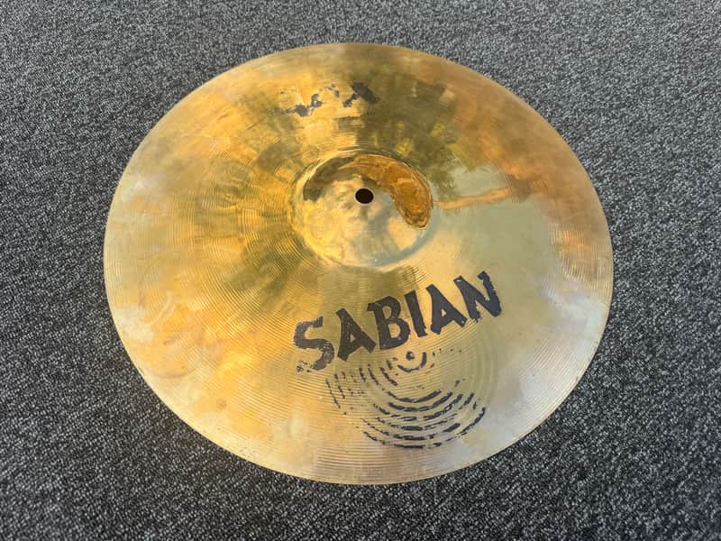 Sabian 15" AAX Dark Crash Cymbal - Small keyhole cracks image 1