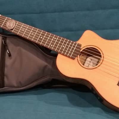 Cordoba Mini SM-CE Nylon Acoustic-Electric -- solid Cedar/Spalted Maple -- w/ Cordoba bag image 1