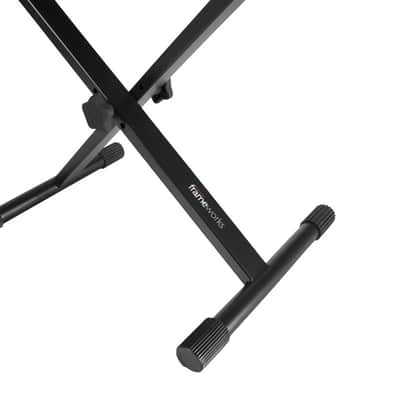 GATOR Frameworks Standard Keyboard Bench w/ DLX Seat - Black image 2