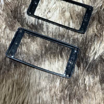 1980s Gibson Humbucker Pickup M8-593 Rings Set - Black image 6