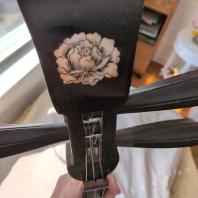 Da Sanxian Traditional Chinese plucked string instrument Rosewood Snake Skin 三弦 image 7
