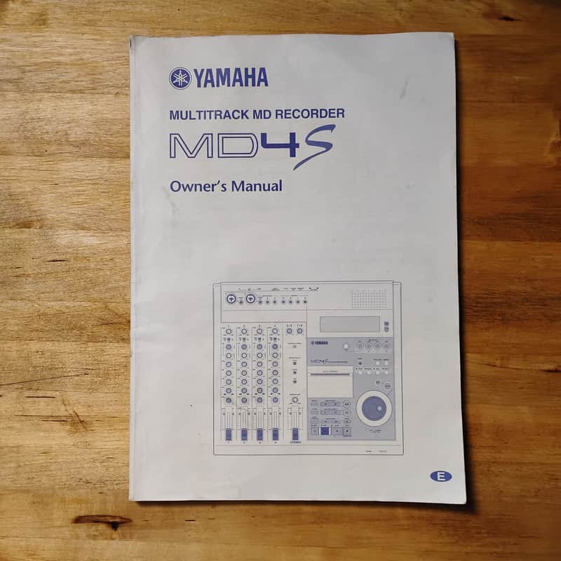 Yamaha MD4s 1990s user manual (English) image 1