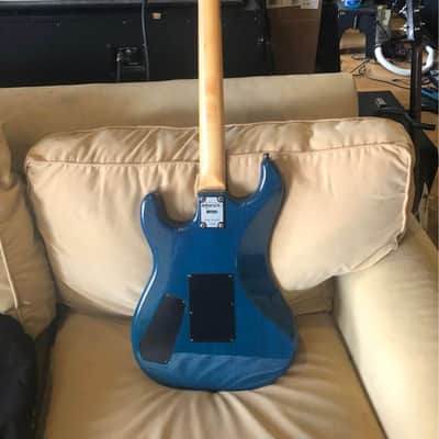 1986 Kramer American Pacer Guitar W/OHSC Trans Blue image 3