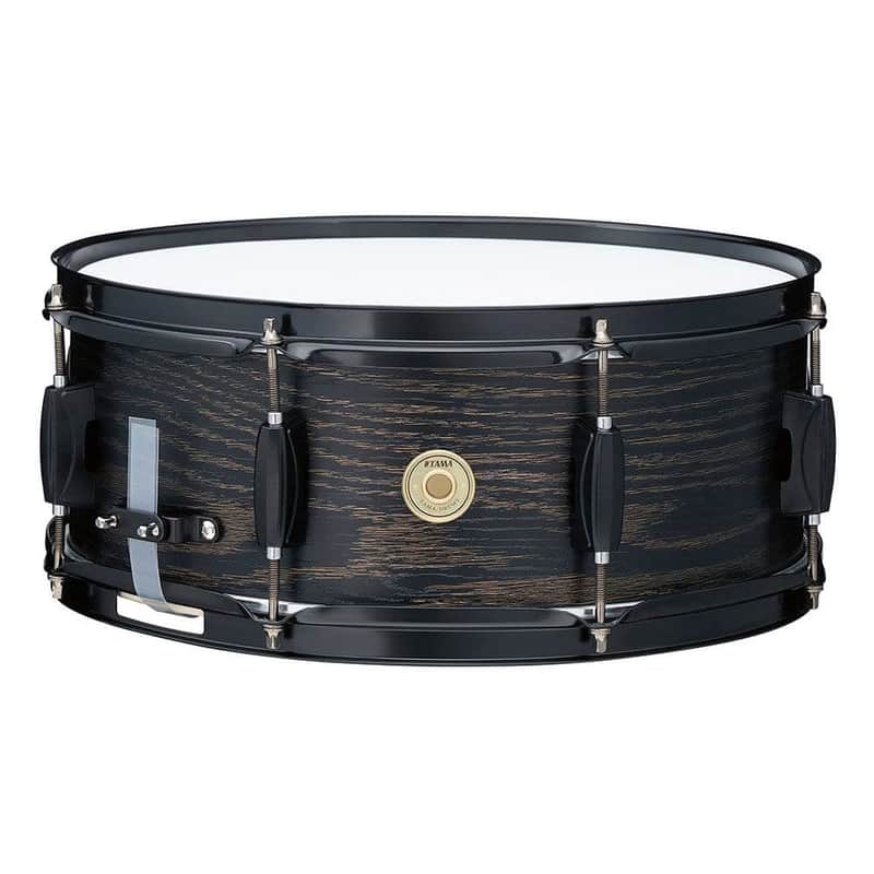 Tama Woodworks Snare Drum 14x5.5 Black Oak Wrap image 1