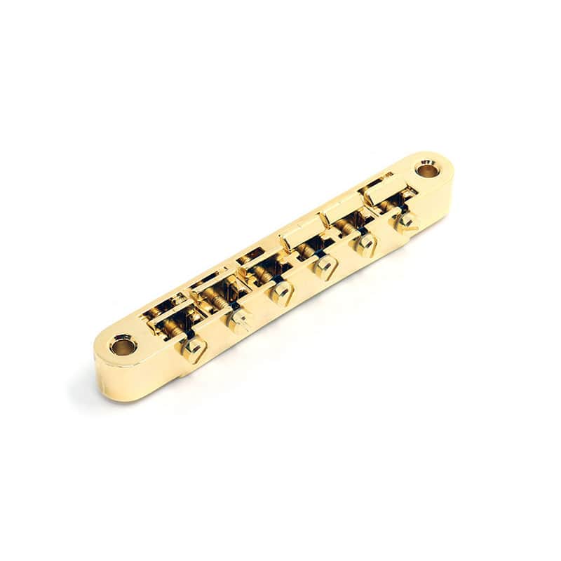 Faber Gold Brass saddles Bridge ABRH, Gibson style (ABR-1) image 1