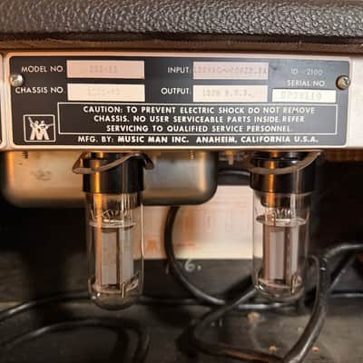 Music Man 100 RD 100-Watt Guitar Amp Head with Distortion 1980 - 1984 - Black image 2
