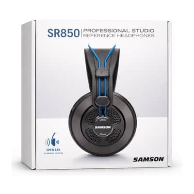 SAMSON SR850B Professional Studio Reference Headphones (Blue) image 3