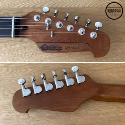 OPT Guitars | Cyfres 2 | T-Style - Dusky Black / Tortoise Shell image 18