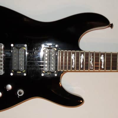 Schecter C1 XXX Black Stripper Inlays image 1