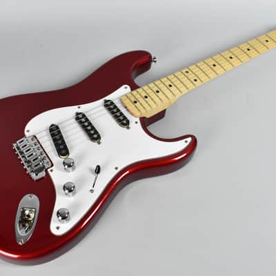 1980's Schecter "Strat" Style Electric Guitar Candy Apple Red w/HSC image 4