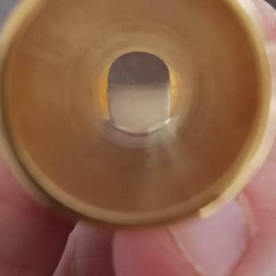 Vandoren V16 T9 small tenor saxophone mouthpiece Gold 24K , mint condition. image 5