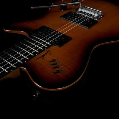 Godin LGXT Cognac Burst Flame AA 2024 - Burst image 9