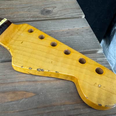 Real Life Relics Curly Flame Maple Stratocaster® Style Neck 21 Fret SMRFV21 #2 image 2